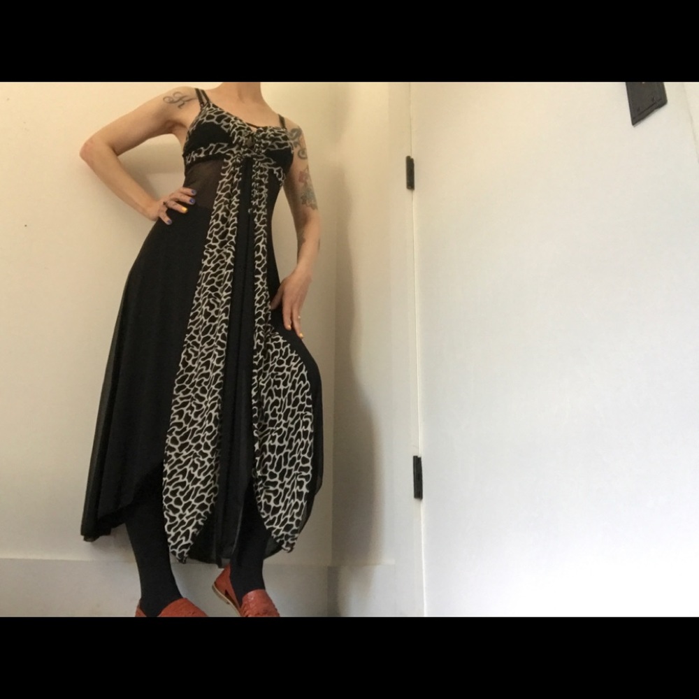 NWOT Sexy Maxi Safari Print Nighty Sheer - Picture 10 of 14